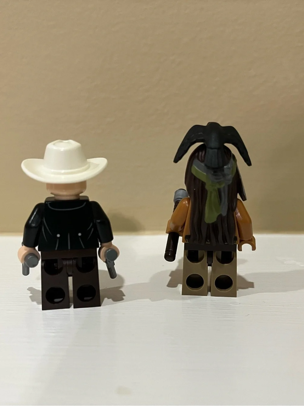 Disney The Lone Ranger and Tonto Lego Minifigures Action Figure Toy Set